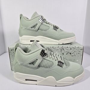 Nike Air Jordan 4 Retro Abundance Seafoam Sail Shoes HV0823-003 Mens 9.5 Wmns 11